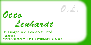 otto lenhardt business card